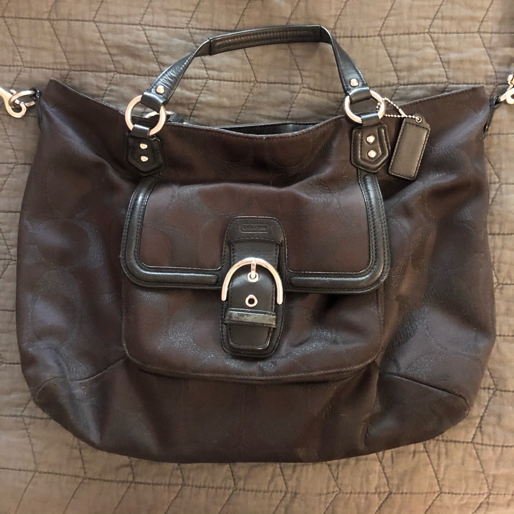 Vintage coach cross body satchel